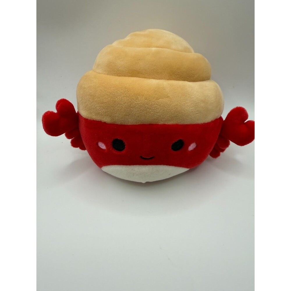 Squishmallows Indie Hermit Crab 5" Plush Red Tan Shell Kellytoy No Hang Tag
